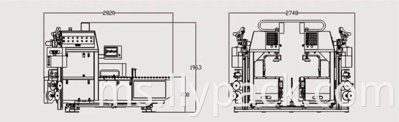 Paperboard Paperboard Box Pembungkusan Mesin Strapping